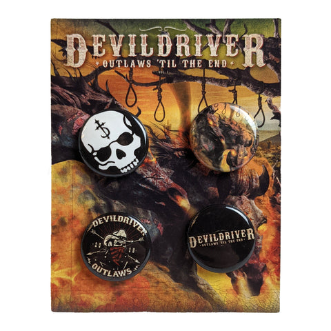 DevilDriver - Outlaws Til The End button pack